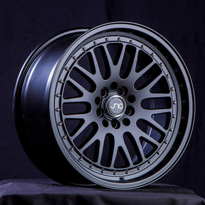 JNC001 | Matte Black Chrome Rivets | 16x9 | 5x100/5x114.3 | +10mm | CB: 73.1