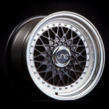 JNC004 | Matte Black Machined Lip | 16x8 | 5x100/5x114.3 | +25mm | CB: 73.1