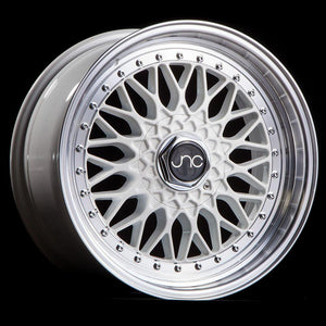JNC004 | White Machined Lip | 17x8.5 | 4x100/4x114.3 | +15mm | CB: 73.1