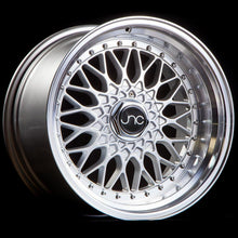 JNC004 | Silver Machined Lip | 16x8 | 4x100/4x114.3 | +20mm | CB: 73.1