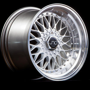 JNC004 | Silver Machined Lip | 16x8 | 4x100/4x114.3 | +20mm | CB: 73.1