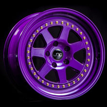 JNC048 | CANDY PURPLE WITH GOLD RIVETS | 17x8 | 5x114.3 | +30mm | CB: 73.1