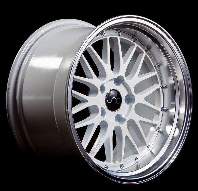 JNC005 | White Machine Lip | 17x9.5 | 5x114.3 | +32mm | CB: 73.1