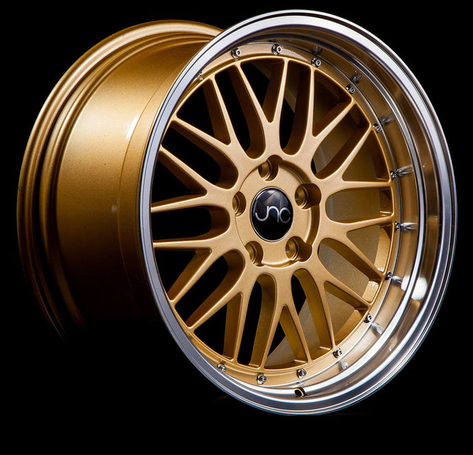 JNC005 | Gold Machined Lip | 19x9.5 | 5x112 | +35mm | CB: 66.66