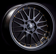 JNC005 | Black Gold Rivets| 17x8.5 | 5x100 | +30mm | CB: 73.1