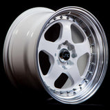 JNC010 | White Machined Lip | 19x9.5 | 5x114.3 | +25mm | CB: 73.1