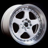 JNC010 | White Machined Lip | 19x9.5 | 5x114.3 | +25mm | CB: 73.1