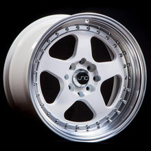 JNC010 | White Machined Lip | 17x9 | 5x100 | +25mm | CB: 73.1