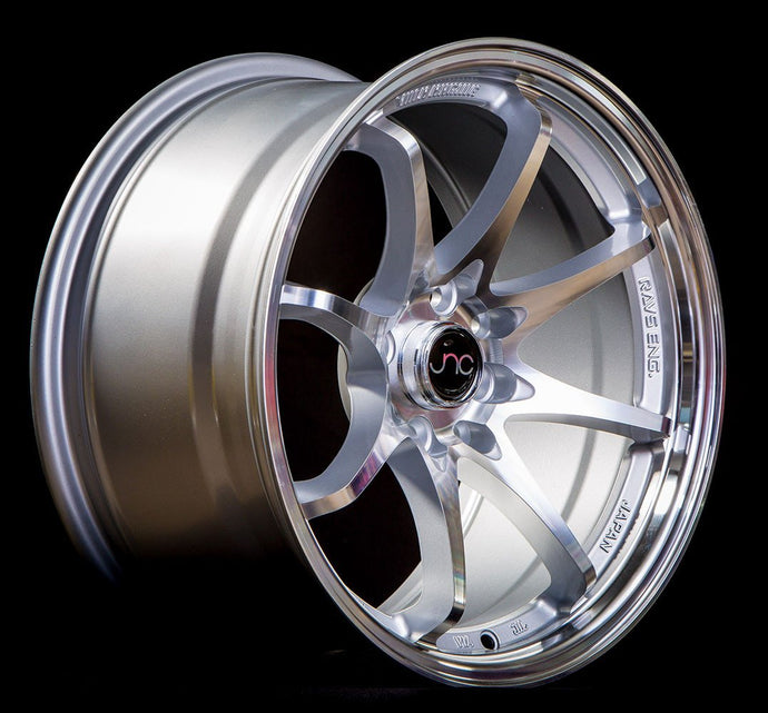 JNC006 | Silver Machined Face | 17x8 | 4x100/4x114.3 | +30mm | CB: 73.1