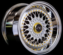 JNC004S | Platinum Gold Rivets| 17x10 | 4x100/4x114.3 | +25mm | CB: 73.1