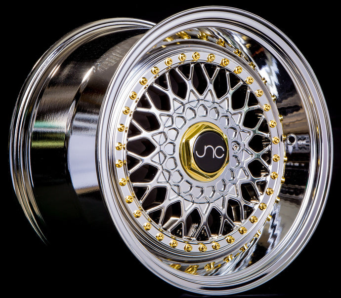 JNC004S | Platinum Gold Rivets| 17x10 | 4x100/4x114.3 | +25mm | CB: 73.1