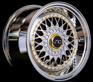 JNC004S | Platinum Gold Rivets| 18x8.5 | 5x100/5x114.3 | +30mm | CB: 73.1