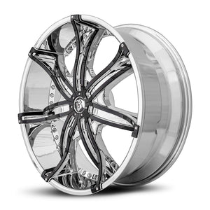 Diablo | Chrome | 24x10 | +12mm | CB73.1