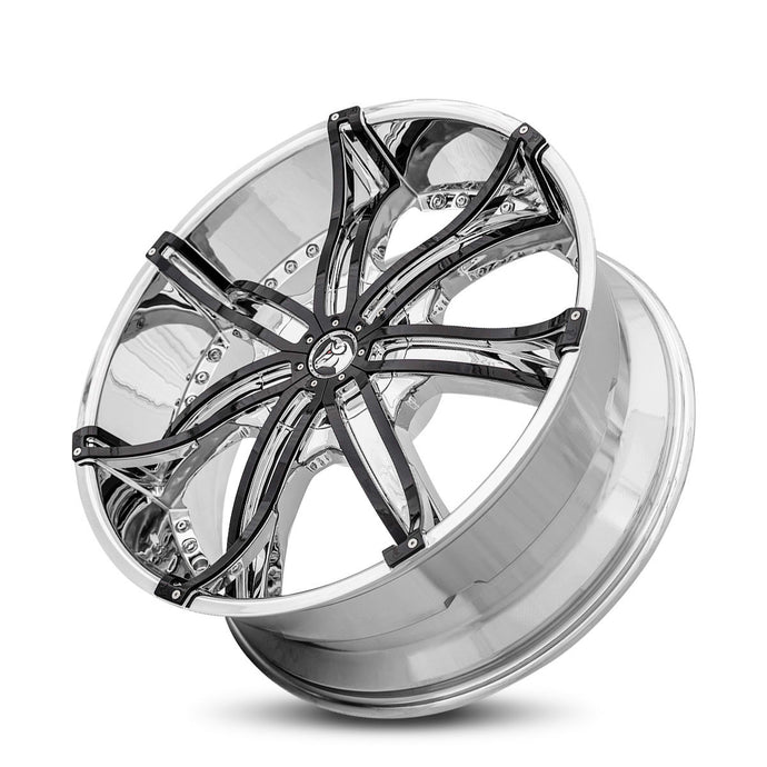 Diablo | Chrome | 24x10 | +12mm | CB73.1