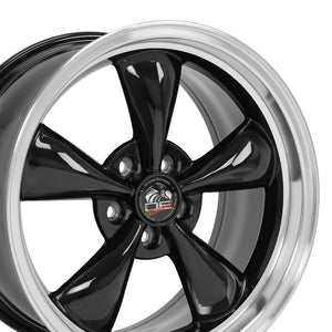 FR01 | Black with Machined Lip | 18x9 | 5x114.3 | +24mm