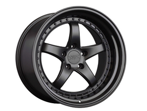 565 | Flat Black / Gloss Black Lip | 18x8.5 | 5x114.3 | +20mm