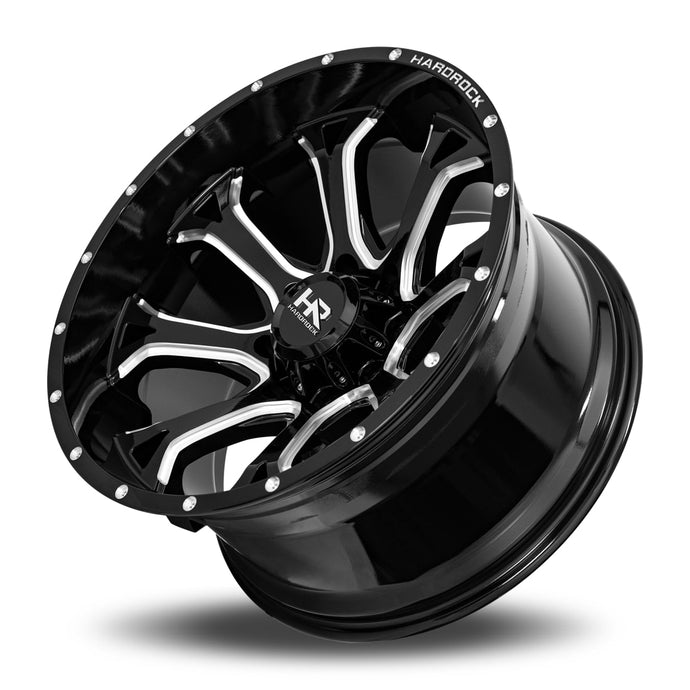 Hardrock | BloodShot Xposed | Gloss Black Milled | 22x12 | 8x170 | -51mm | CB125.2