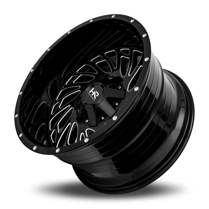 Hardrock | Attack | Gloss Black Milled | 20x12 | 5x127/139.7 | -51mm | CB87