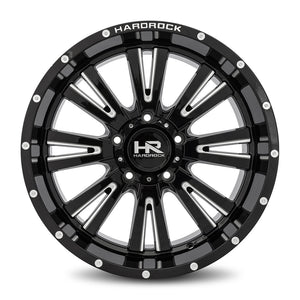 Hardrock | Spine XPosed | Gloss Black Milled | 20x10 | 5x150 | -19mm | CB110.3
