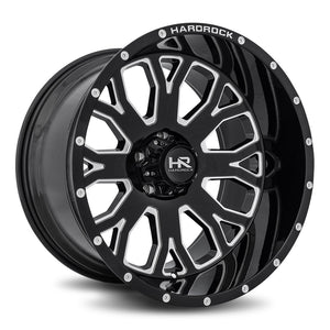 Hardrock | Slammer XPosed | Gloss Black Milled | 24x12 | 6x139.7 | -44mm | CB108