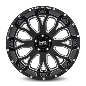 Hardrock | Slammer XPosed | Gloss Black Milled | 24x12 | 6x135 | -44mm | CB87.1
