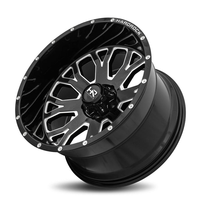 Hardrock | Slammer XPosed | Gloss Black Milled | 24x12 | 6x139.7 | -44mm | CB108