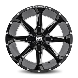 Hardrock | Hardcore | Gloss Black Milled | 20x12 | 6x135/139.7 | -44mm | CB108