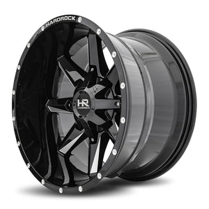 Hardrock | Hardcore | Gloss Black Milled | 20x12 | 6x135/139.7 | -44mm | CB108