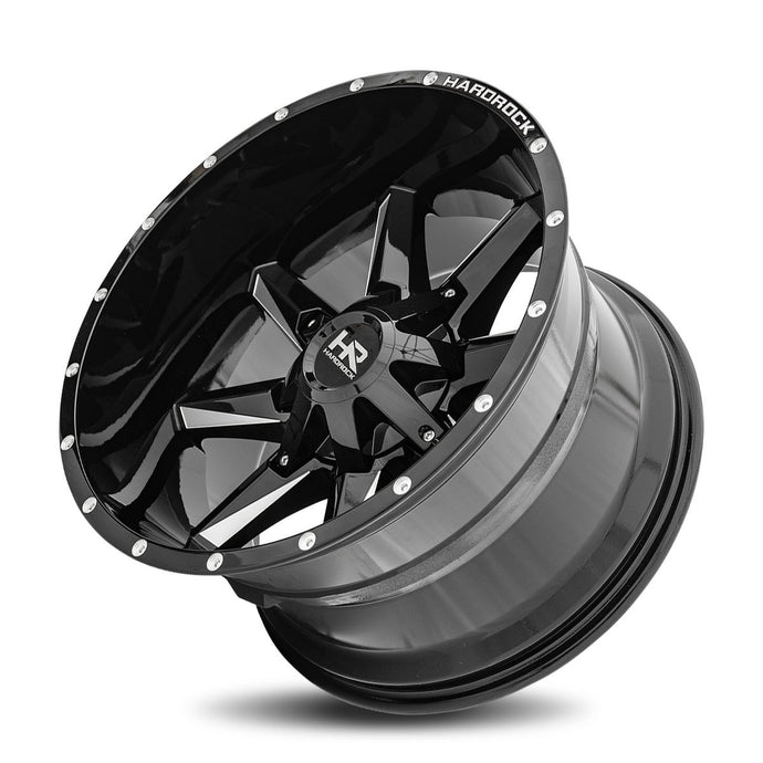 Hardrock | Hardcore | Gloss Black Milled | 20x12 | 6x135/139.7 | -44mm | CB108