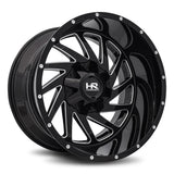 Hardrock | Crusher | Gloss Black Milled | 20x12 | 5x127/139.7 | -44mm | CB87