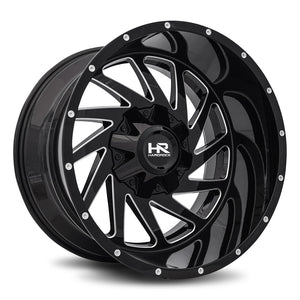 Hardrock | Crusher | Gloss Black Milled | 20x12 | 5x127/139.7 | -44mm | CB87