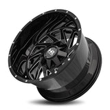 Hardrock | Crusher | Gloss Black Milled | 20x12 | 5x127/139.7 | -44mm | CB87