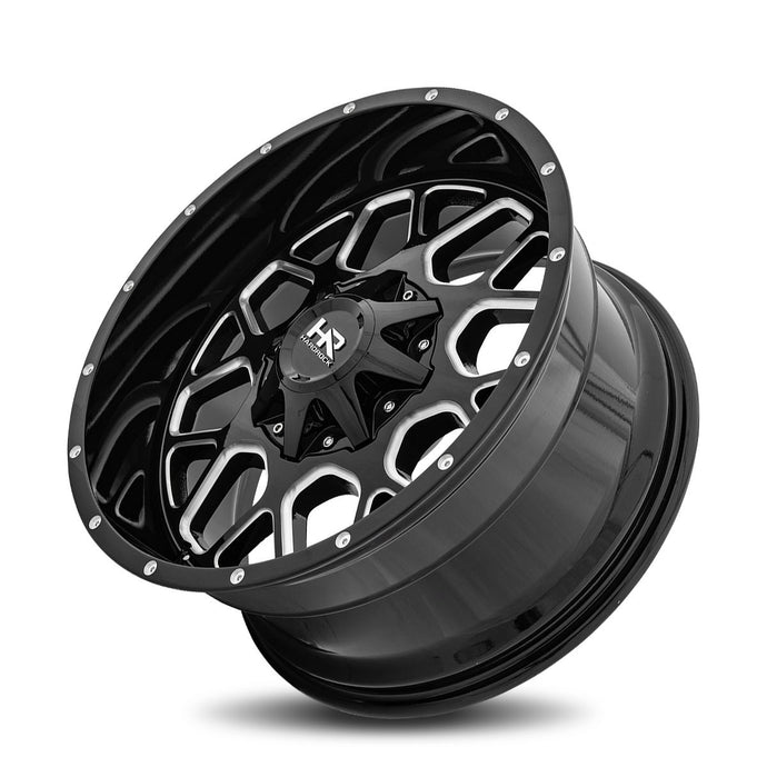 Hardrock | Gunner | Gloss Black Milled | 20x10 | 5x127/139.7 | -19mm | CB87