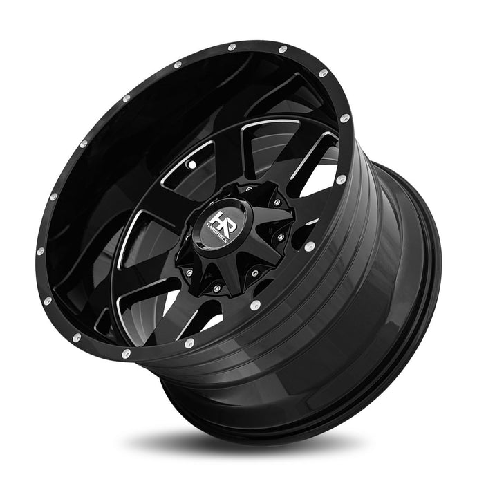 Hardrock | Tank | Gloss Black Milled | 20x12 | 5x150/139.7 | -44mm | CB110.3