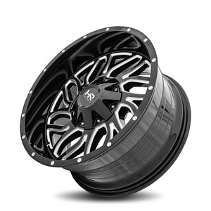 Hardrock | Destroyer | Gloss Black Milled | 20x10 | 6x135/139.7 | -19mm | CB108