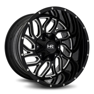 Hardrock | Destroyer | Gloss Black Milled | 20x12 | 5x127/139.7 | -51mm | CB87