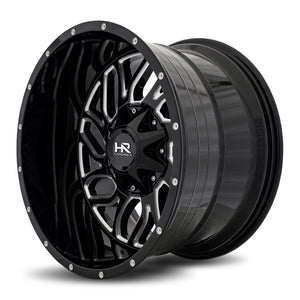 Hardrock | Destroyer | Gloss Black Milled | 20x12 | 5x127/139.7 | -51mm | CB87