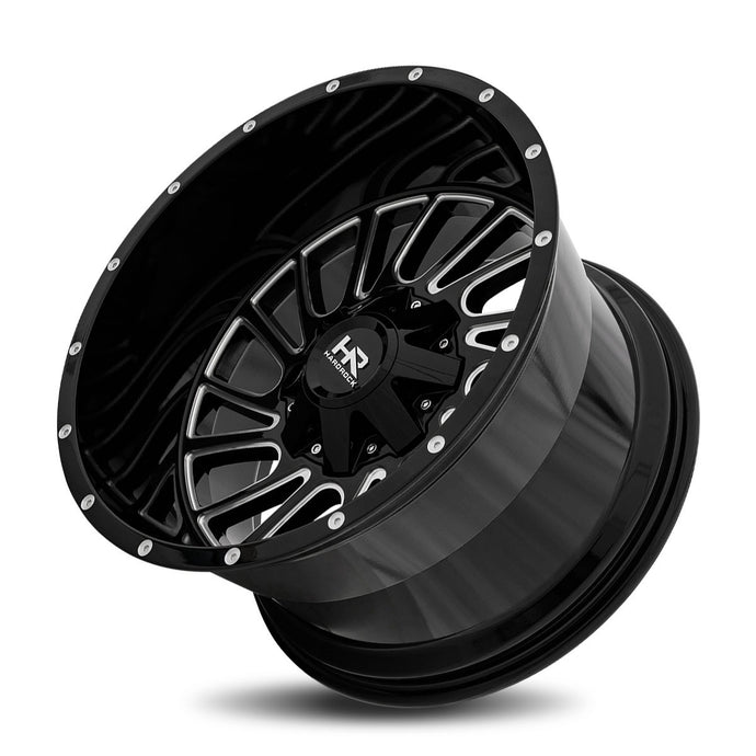 Hardrock | Overdrive | Gloss Black Milled | 20x12 | 5x127/139.7 | -51mm | CB87