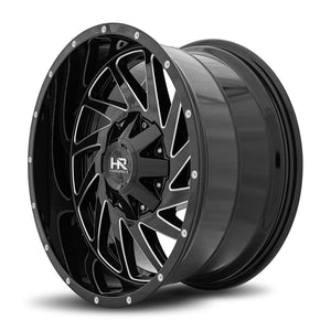 Hardrock | Crusher | Gloss Black Milled | 20x10 | 8x170 | -19mm | CB125.2