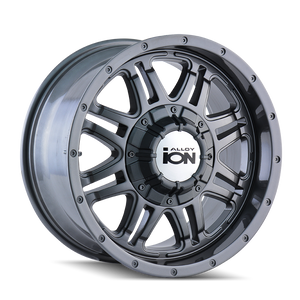ION 186 | GUNMETAL | 17x8 | 6x135/6x139.7 | +10mm