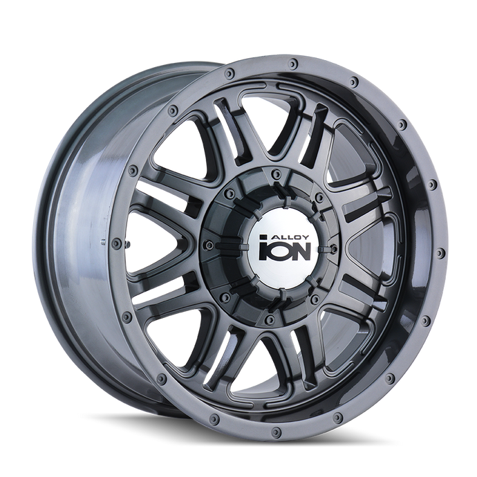 ION 186 | GUNMETAL | 17x8 | 6x135/6x139.7 | +10mm