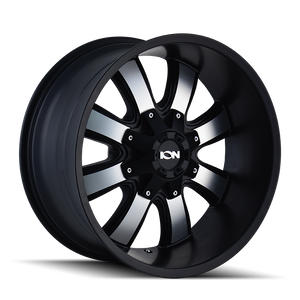 ION 189 | SATIN BLACK/MACHINED FACE | 20x9 | 5x139.7/5x150 | 0mm