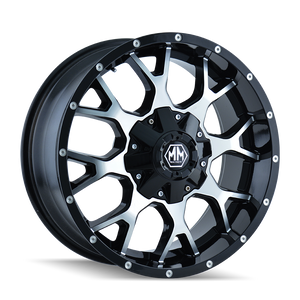 WARRIOR 8015 | BLACK/MACHINED FACE | 18x9 | 5x114.3/5x127 | +18mm