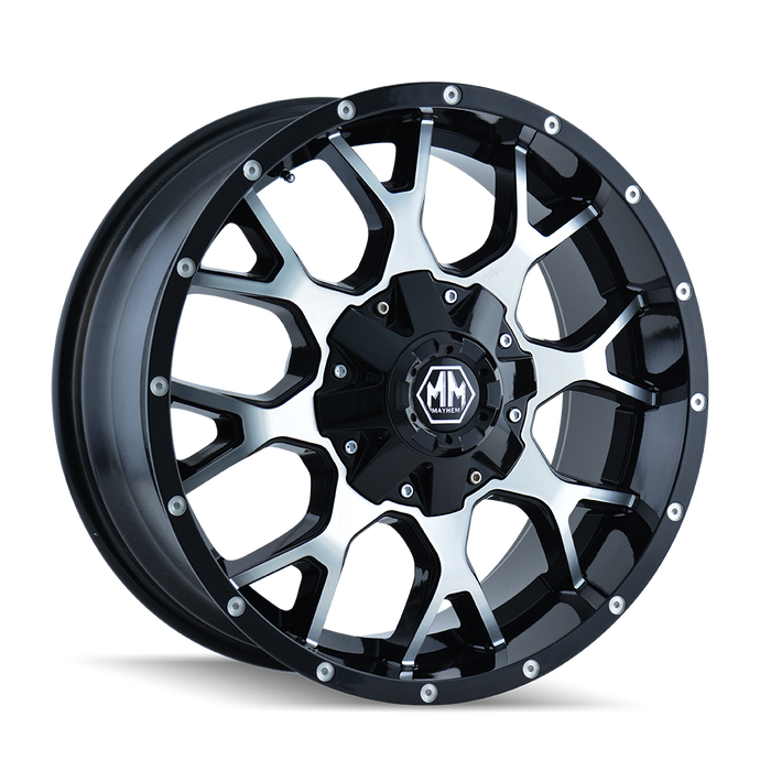 WARRIOR 8015 | BLACK/MACHINED FACE | 18x9 | 5x114.3/5x127 | +18mm