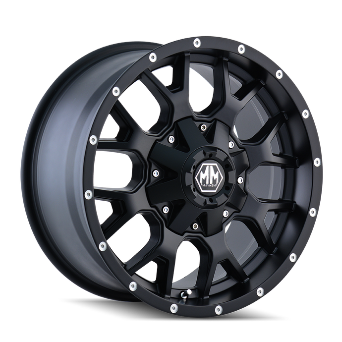 WARRIOR 8015 | MATTE BLACK | 17x9 | 5x127/5x139.7 | -12mm