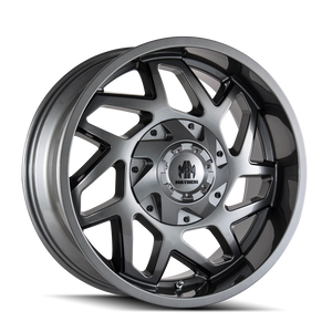 HATCHET 8106 | GLOSS GUNMETAL W/BLACK | 20x9 | 8x180 | +18mm