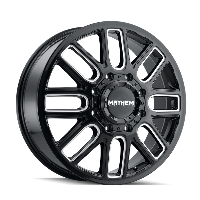 COGENT DUALLY 8107D | BLACK W/MILLED SPOKES | 20x8.25 | 8x170 | -192mm