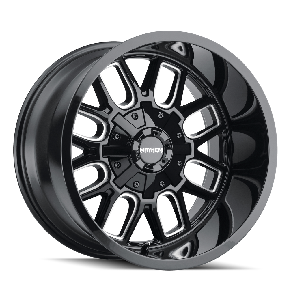 COGENT 8107 | BLACK W/MILLED SPOKES | 20x9 | 5x127/5x135 | 0mm ...