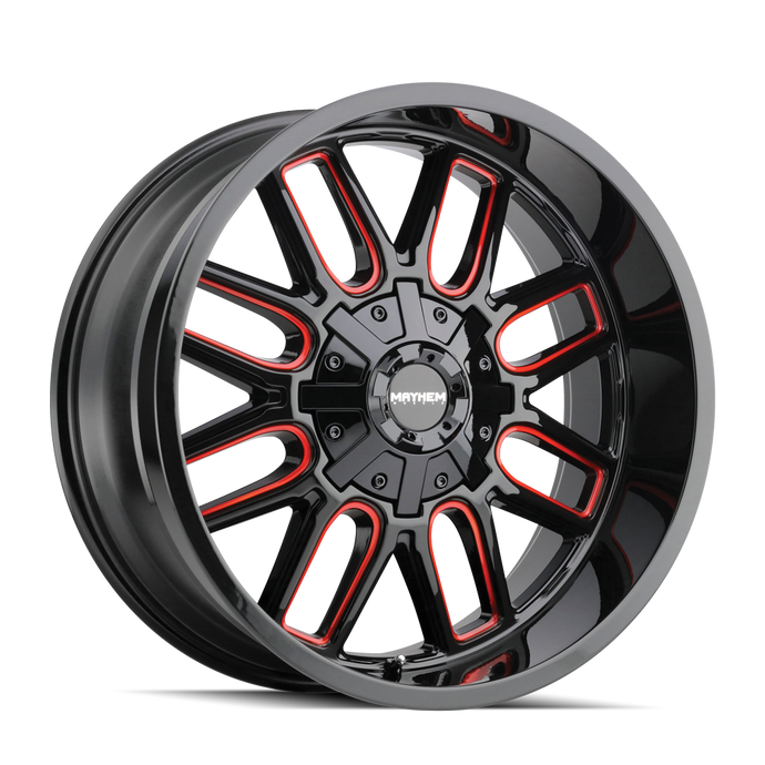 COGENT 8107 | BLACK W/PRISM RED | 20x12 | 6x135/6x139.7 | -51mm