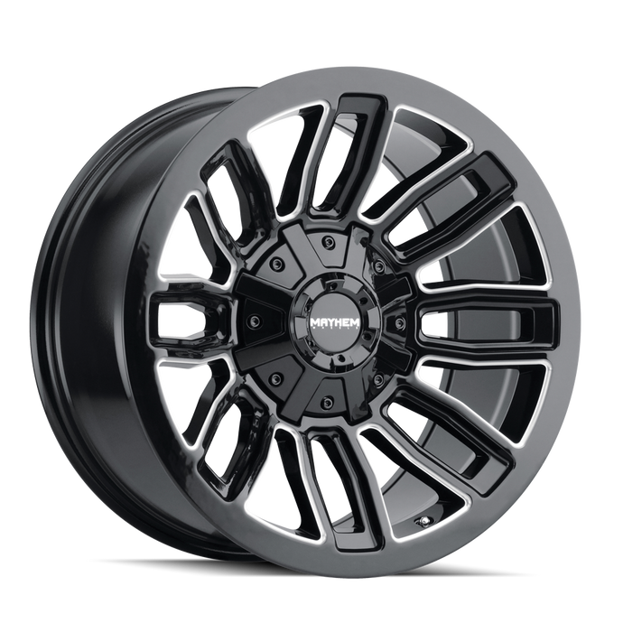 DECOY 8108 | BLACK W/MILLED SPOKES | 20x10 | 5x139.7/5x150 | -19mm